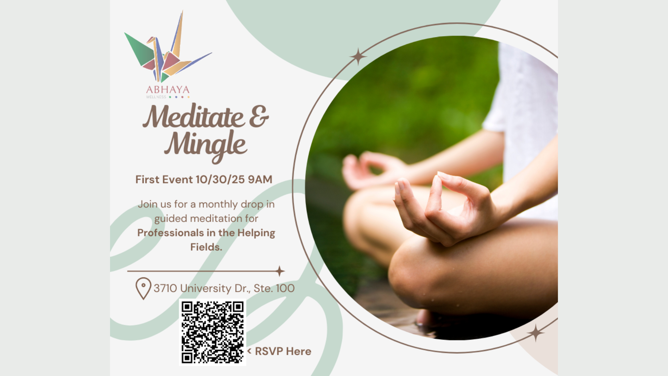 meditation event durham nc Abhaya Wellness